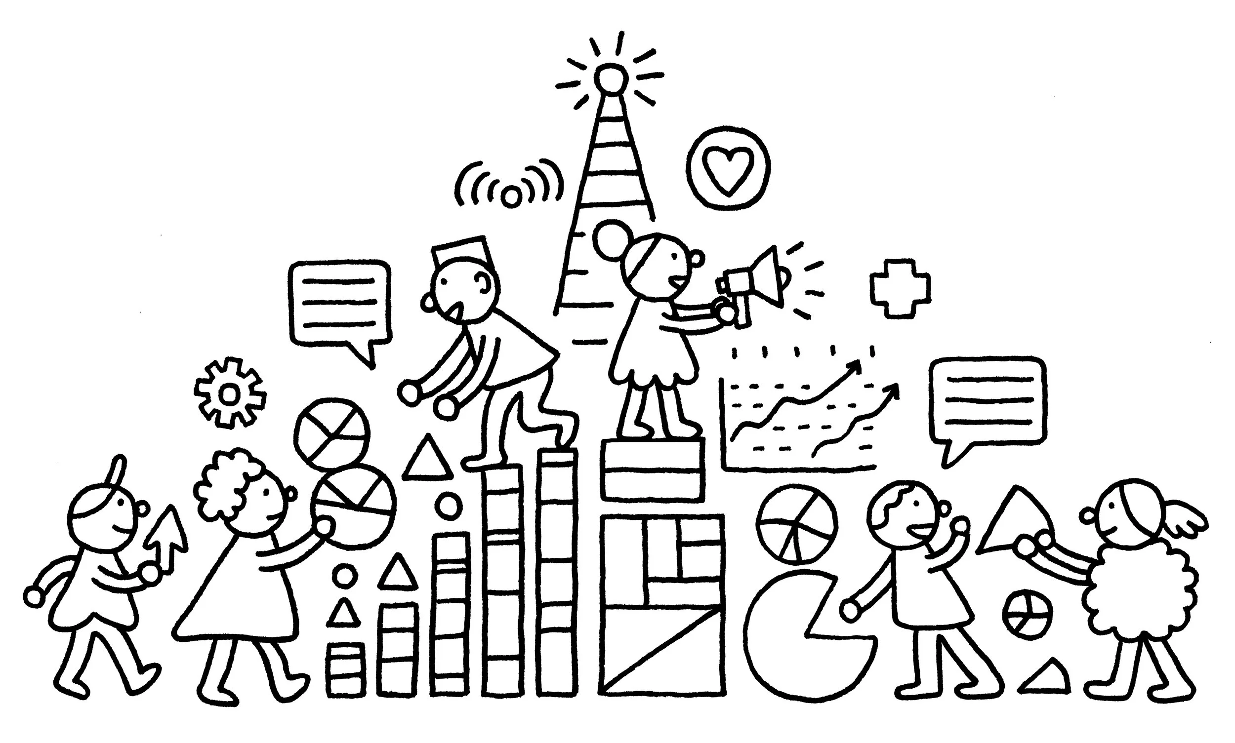 nonprofit marketing illustration for social impact