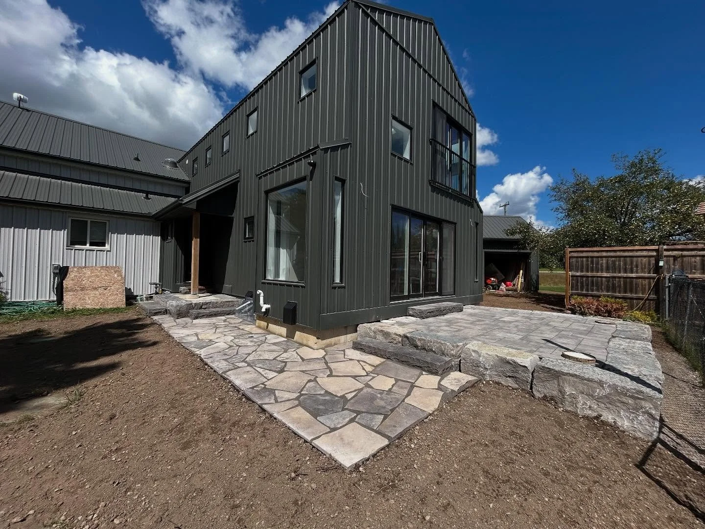Amazing transformation of this property using some natural armour stone and flagstone! Couldn&rsquo;t be happier with how this one turned out.