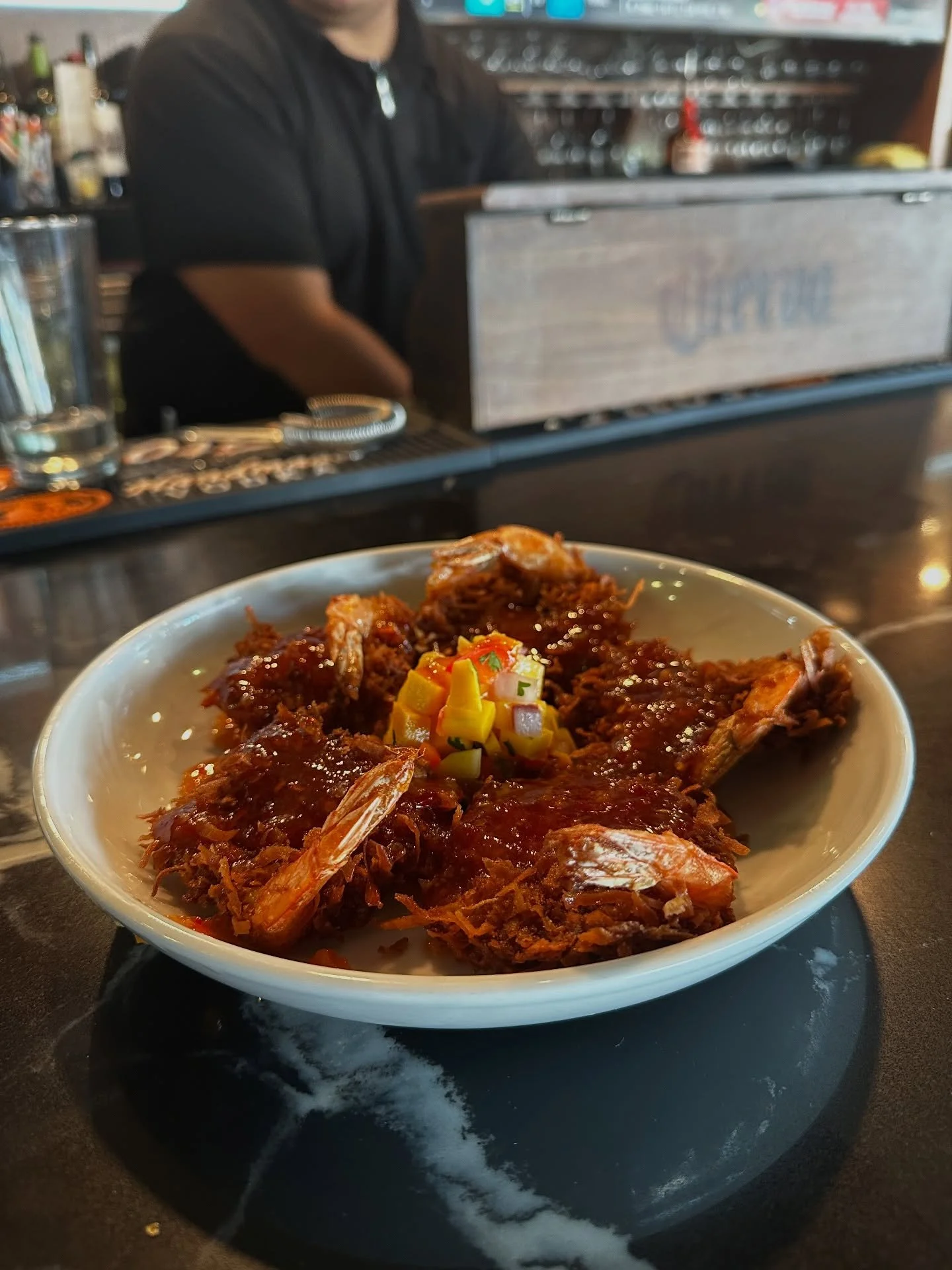 Golden, crispy, coconut-crusted perfection 🥥🍤✨ Dive into our Coconut Shrimp at Seven Seas Bar &amp; Grill &ndash; the crunch you crave with the flavor you love!