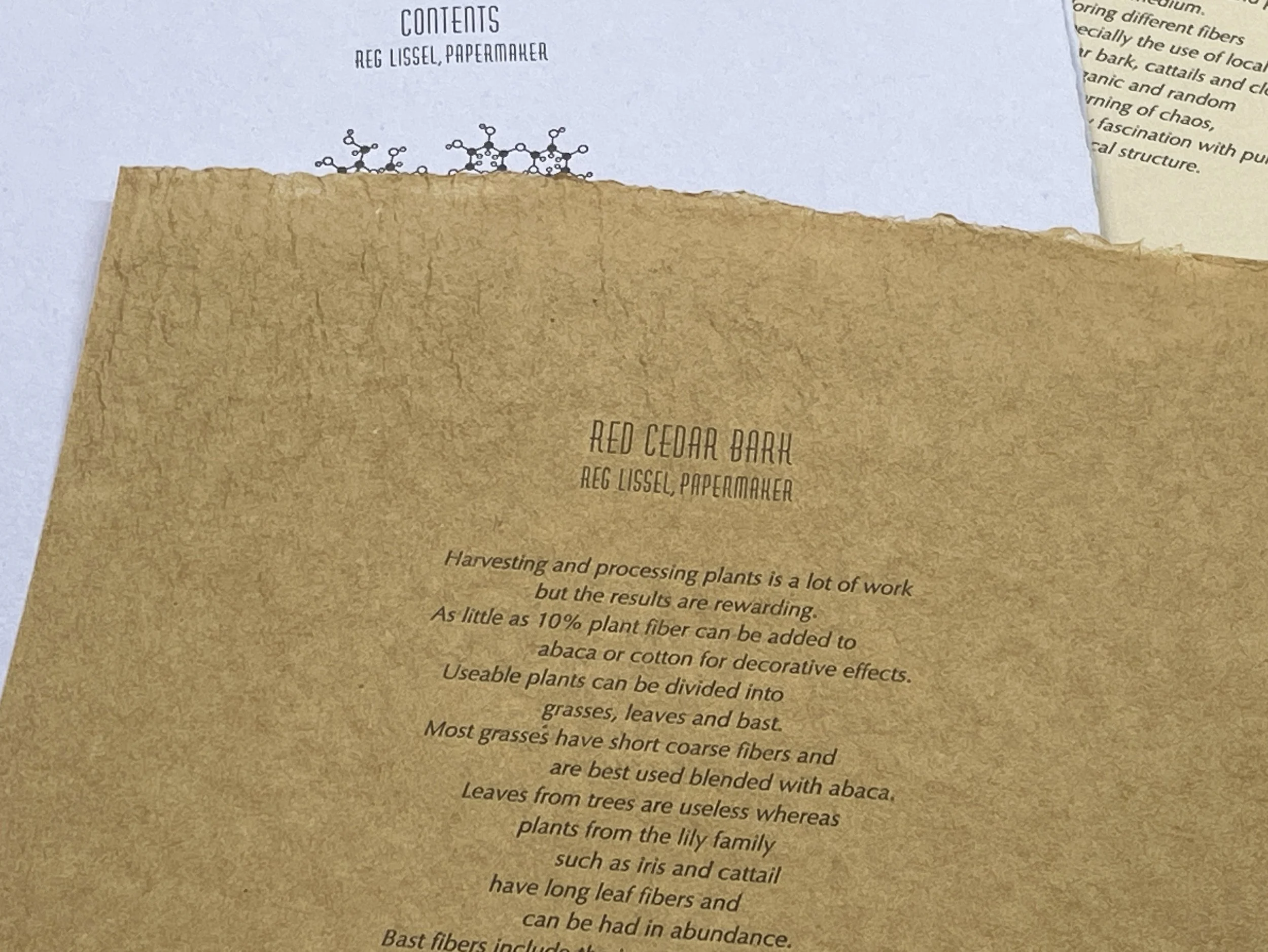 Reg Lissel, Papermaker