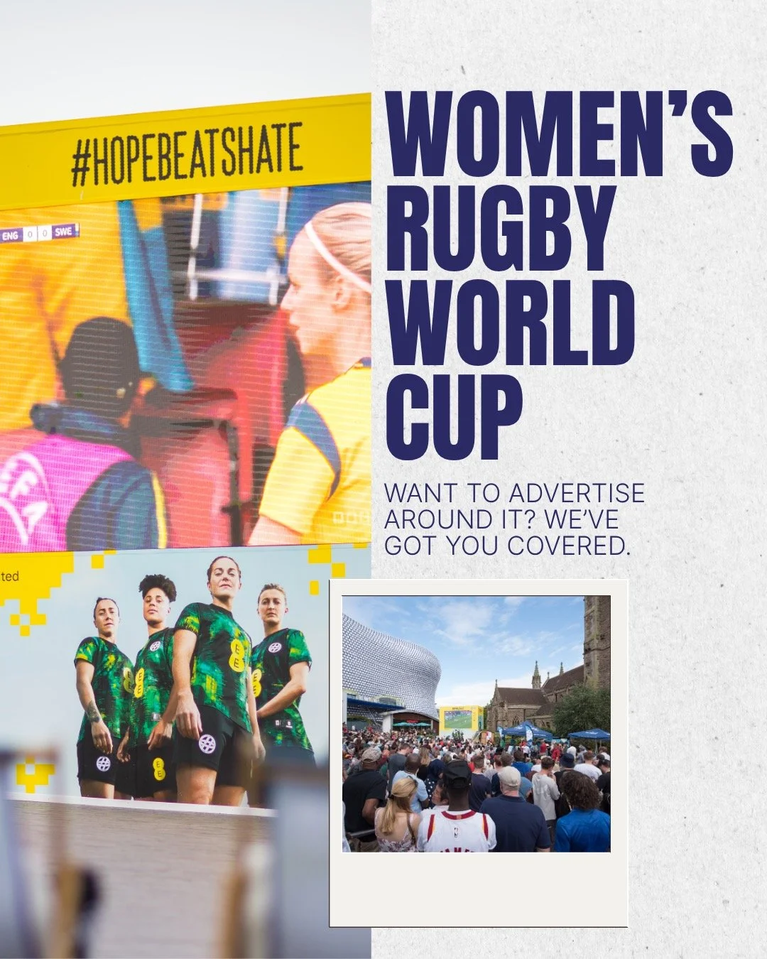 🏉 Women&rsquo;s Rugby is having a moment - and it&rsquo;s only getting bigger.
 
The 2025 Women&rsquo;s Rugby World Cup is set to smash records with 600,000+ fans expected and a growing 45&ndash;50% female audience.
 
At GPM360, we help brands show 