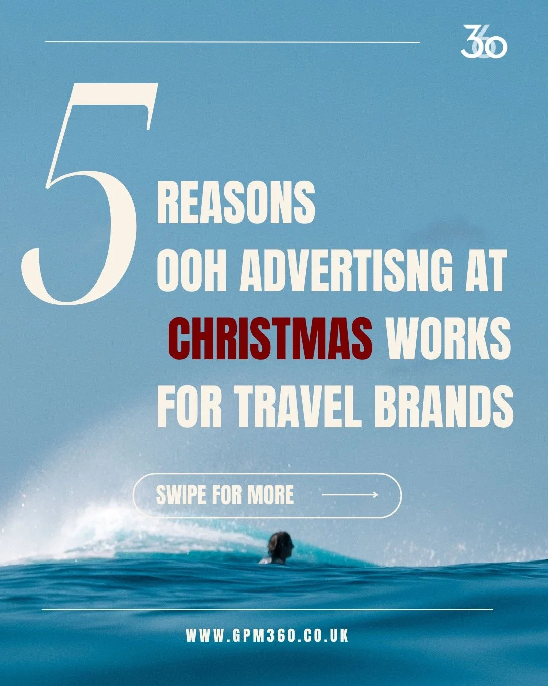 Christmas is the ultimate moment for travel brands to go big on OOH 🎯

January is peak holiday booking season and your future customers are dreaming of escapes right now.

Here&rsquo;s why OOH works best at Christmas:
✨ &pound;1.4B UK OOH revenue in