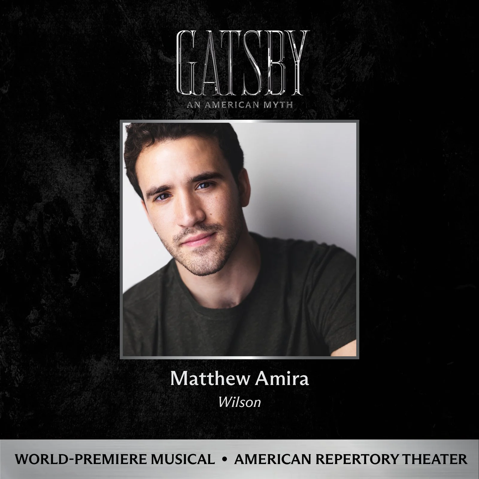 Matthew Amira to originate role of Wilson in Gatsby at A.R.T. 