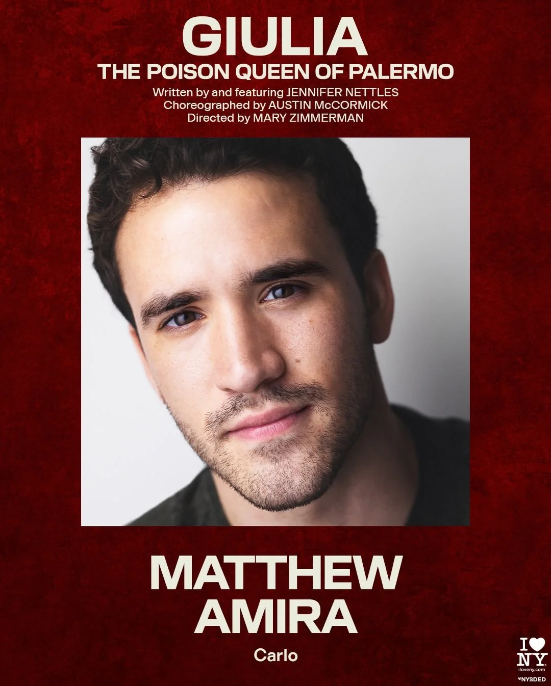 I&rsquo;ve never been more excited to be so toxic 😈

Join us at @pac_nyc this summer for this absolutely stunning original musical, GIULIA. Written and led by our brilliant poison queen @jennifernettles. Choreographed by @austinmccormickxiv. Directe