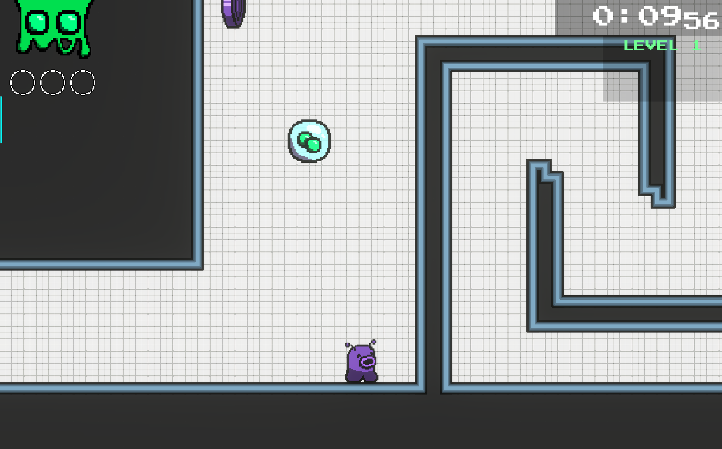 The first actual level introduces the player to coins – an additional collectible the player can collect if they want to see the game’s true ending. The player also begins to get a grip on how high they can jump with one bullet and two. 