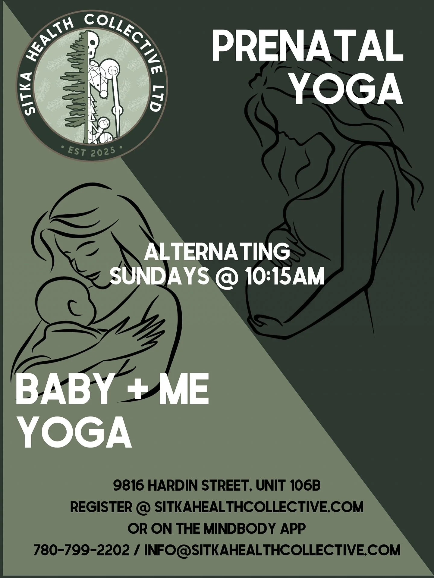 Mamas &amp; Mamas-to-be &mdash; we&rsquo;ve got your Sundays covered!🤰🐣

Join us on alternating Sundays at 10:15am for either Prenatal Yoga or Baby + Me Yoga 🫶

Kicking it off this week with Baby + Me Yoga 👶🧘&zwj;♀️ For parents &amp; babies 8-we