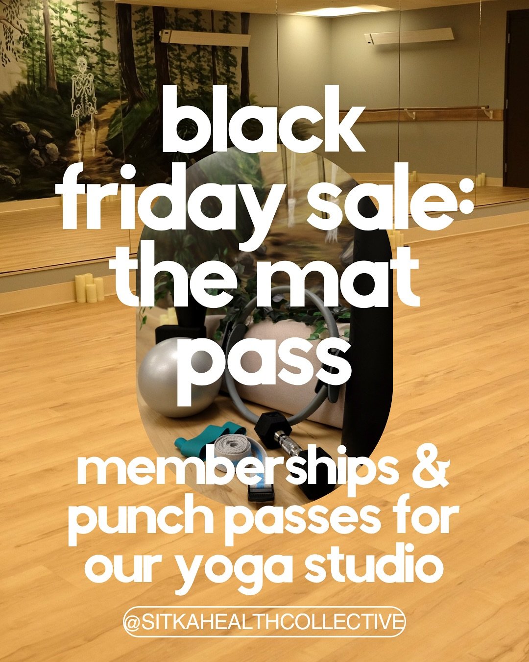 November Black Friday Sale 🍂

Dark mornings. Chilly evenings. Holiday chaos just around the corner&hellip; 

This time of the year can be a lot. So let&rsquo;s take care of ourselves together 🤍

Introducing The Mat Pass 🧘&zwj;♀️🏋️&zwj;♀️ 

✨ Disc