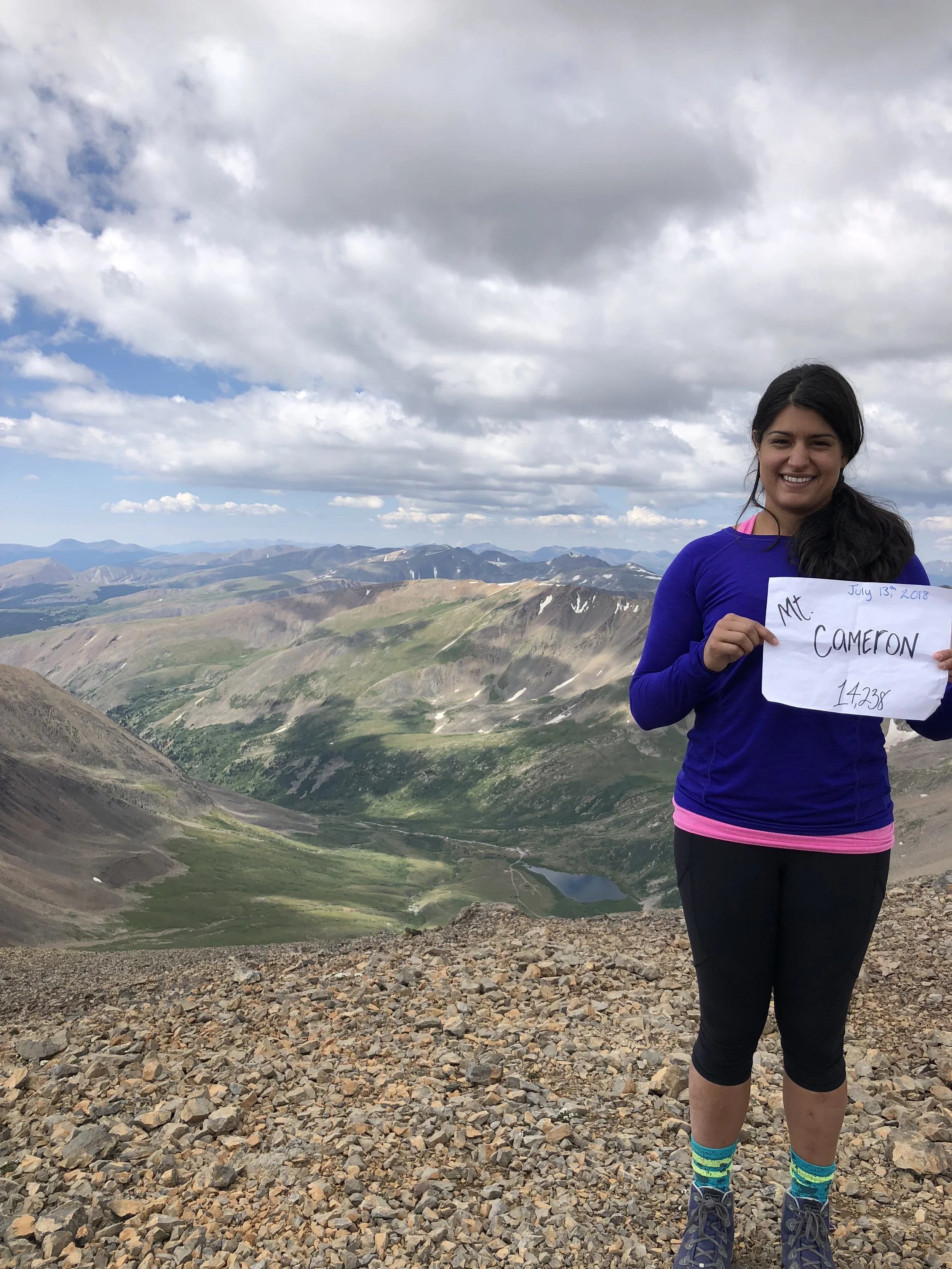 Dr. anahita Banoo Business coach hiking 14er
