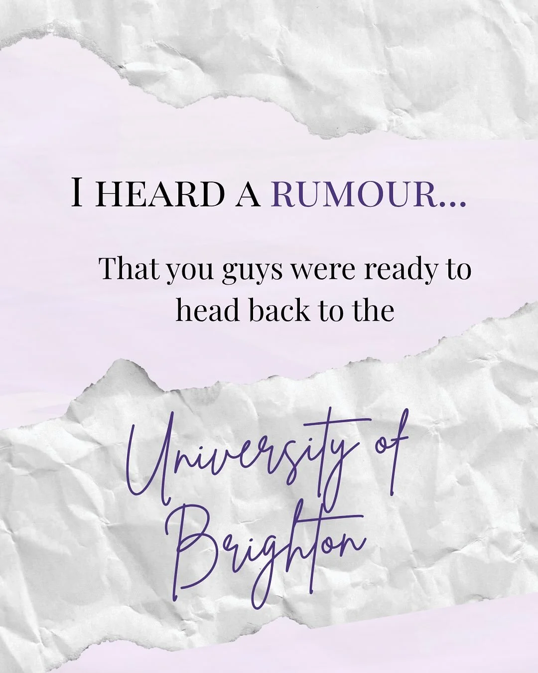 I heard a rumour&hellip;
That you were ready to road trip to Vermont back to the University of Brighton 👀

Book Two is coming. And it&rsquo;s equal parts holy and unholy.