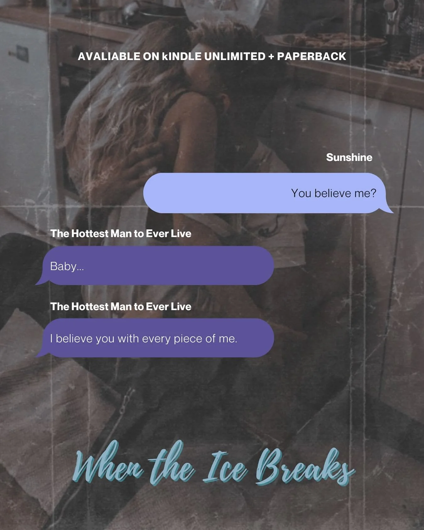 Oh this one HURT

This one is for the girls who needed to hear that someone believed them. Beyond a shadow of a doubt. 

I'm often asked which scene hurt the most to write, and this one. This is the one. This is the one that I had to slam my laptop s