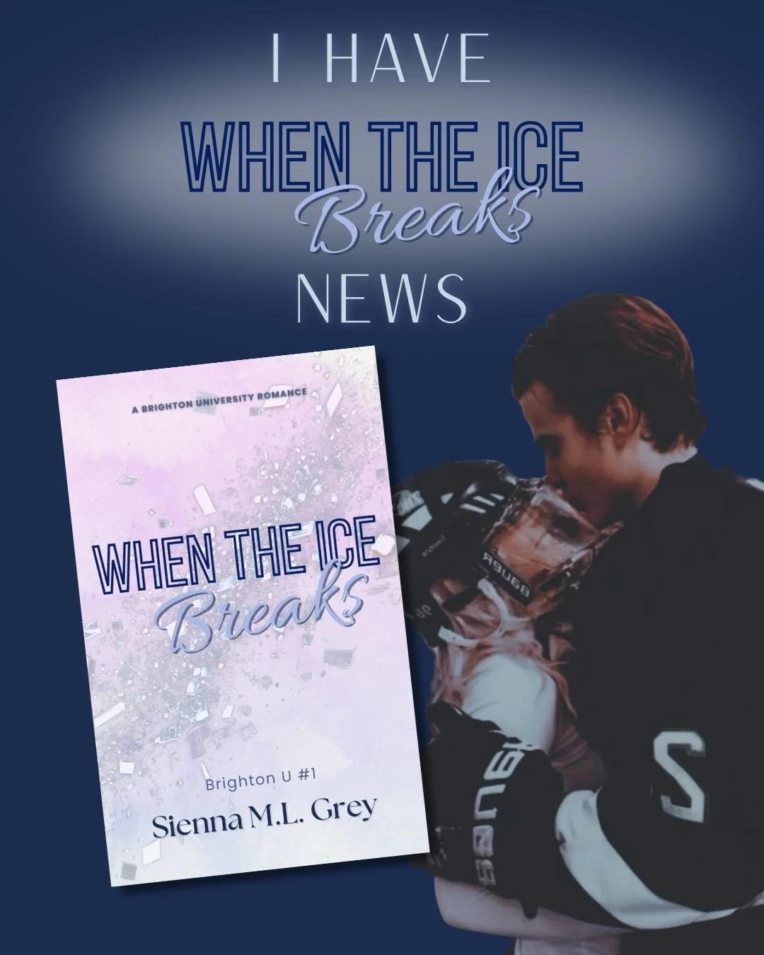 I am so excited to announce When the Ice Breaks is getting a little face lift! 

I wanted to go back and correct some sentence structure and minor grammar errors. 

Same story 
Same characters
Same heartache 

Just a new trophy for your book shelf 👀