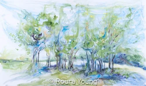 Wind - 28" x 47.5"
Watercolor on Yupo - Available