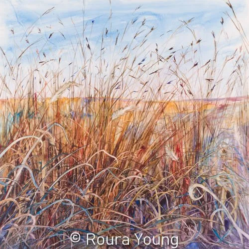 Big Bluestem and Foxtail -
Watercolor on Yupo -
SOLD