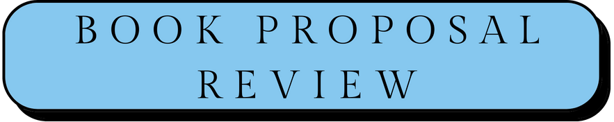 Text reading "Book Proposal Review" on a blue background.