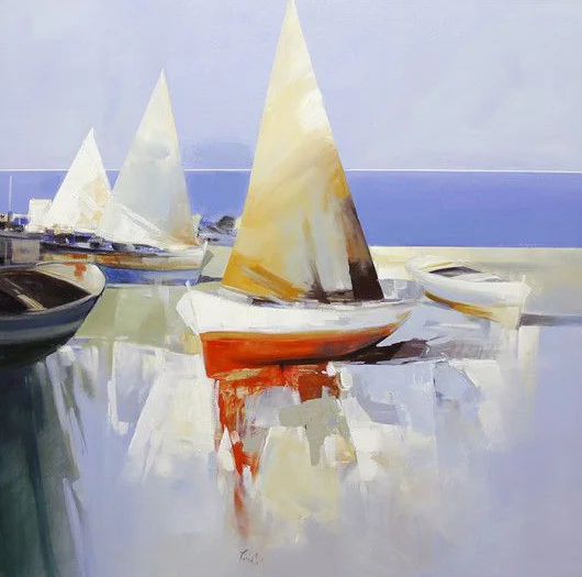 Composizione con Vele, 39x39