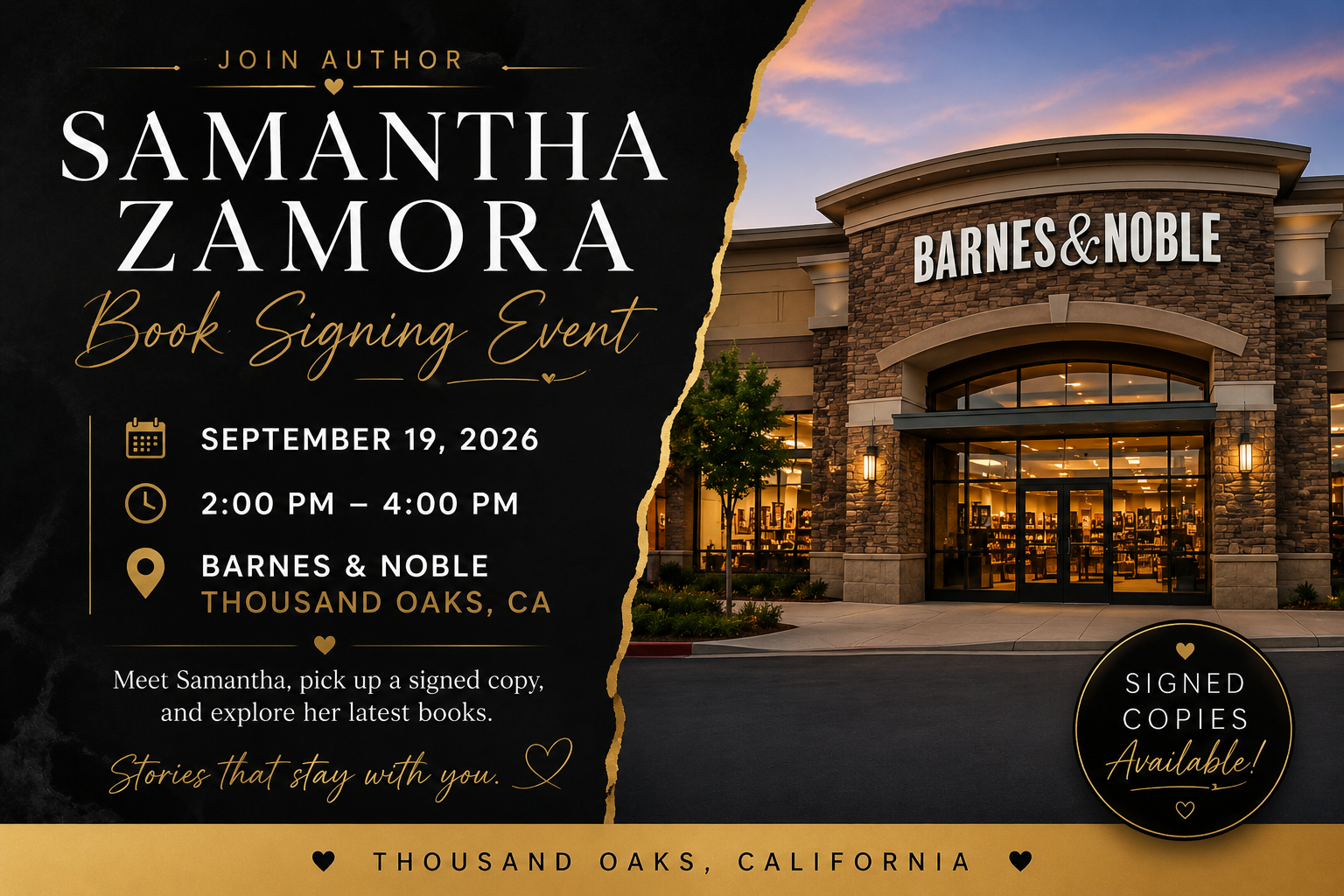 Barnes & Noble Thousand Oaks Book Signing