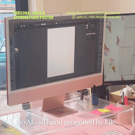 Aura and Affirmations Poster