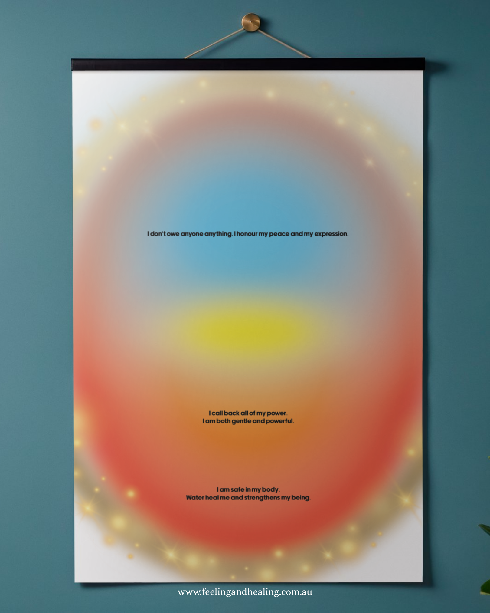 Aura Poster Affirmations Tarot Psychic Custom Graphic 
