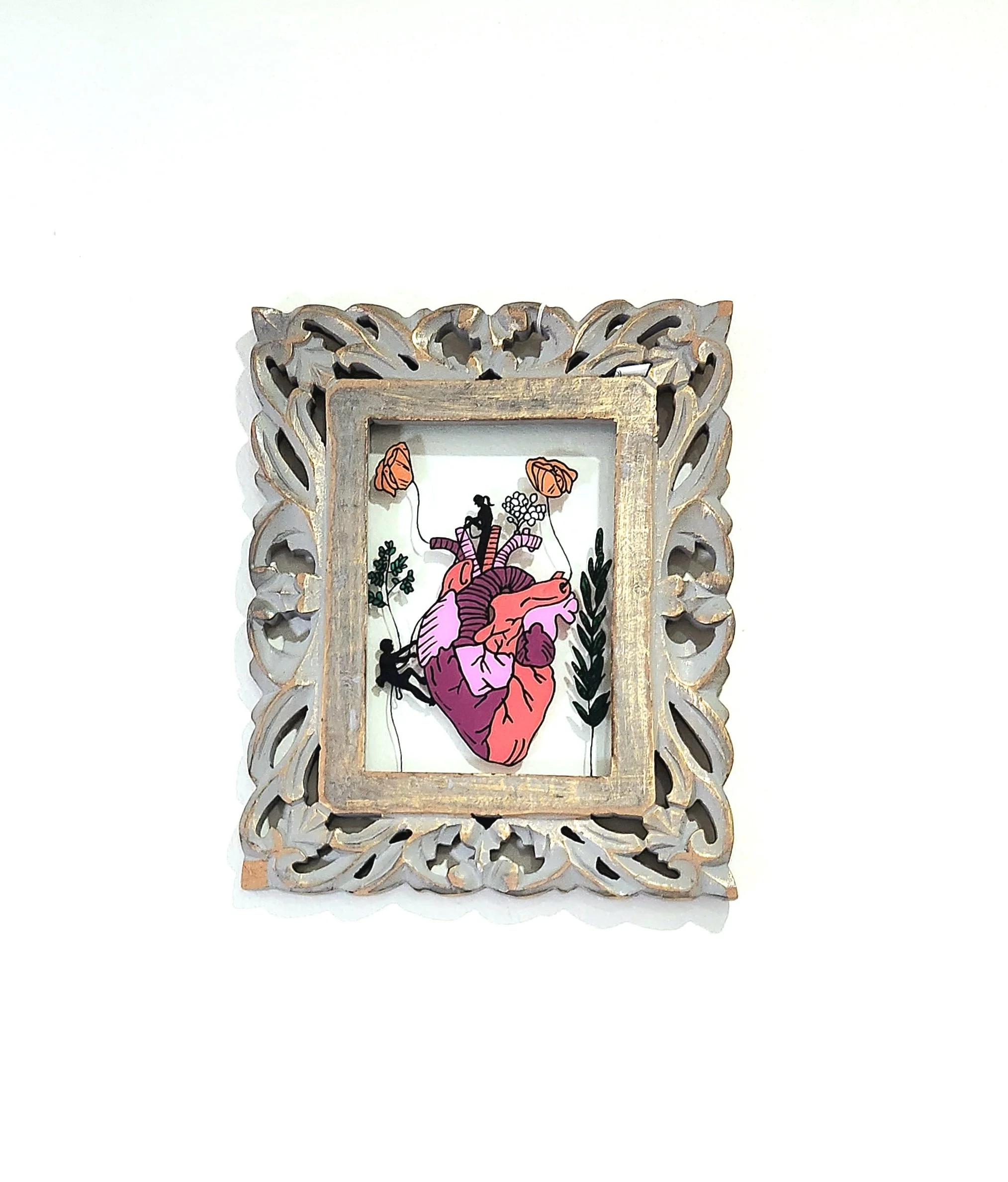 Climbing up your Heart in Boho frame