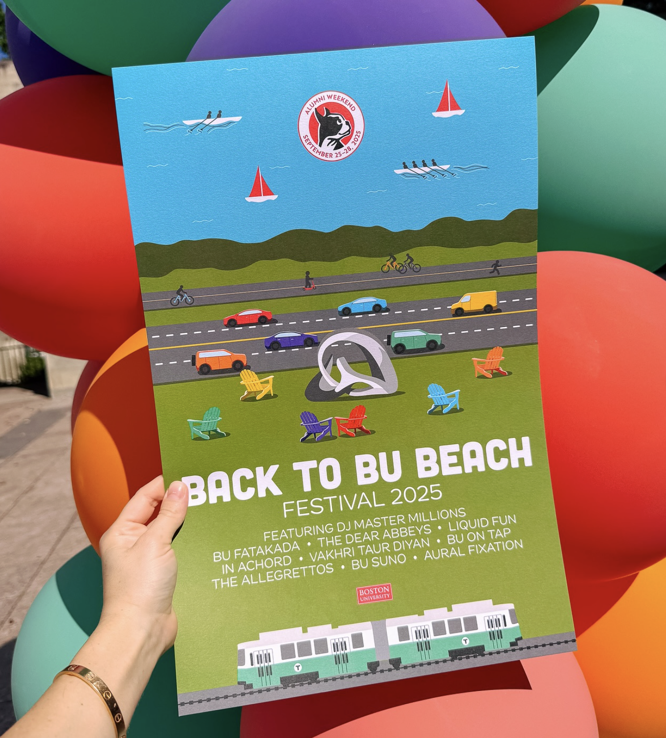 2025 Back to BU Beach Festival poster
