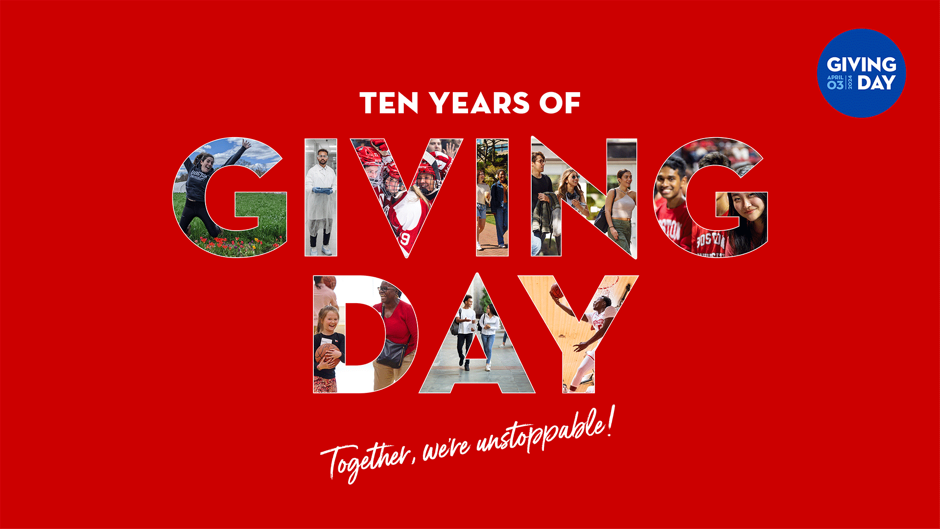 2024 ten years of giving day banners
