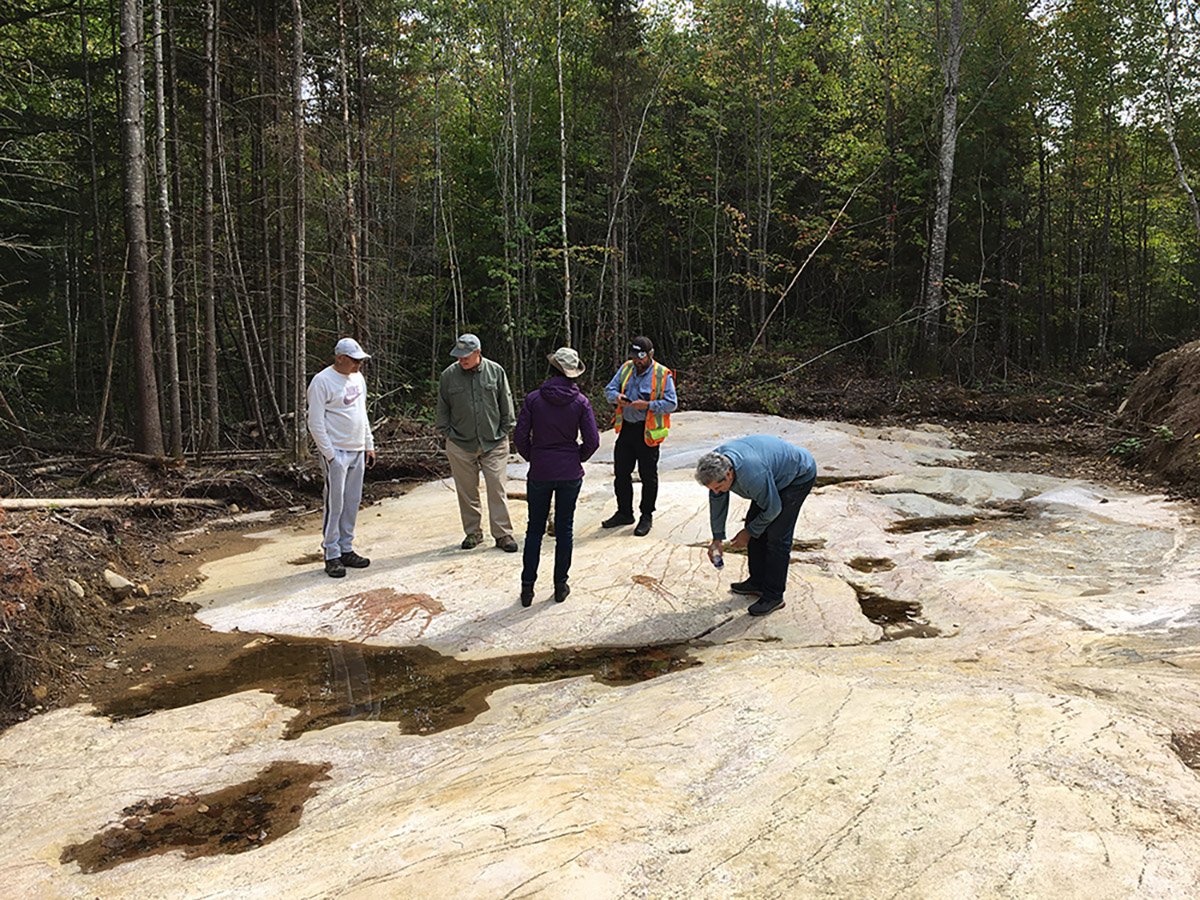 Zen project: stripped outcrop