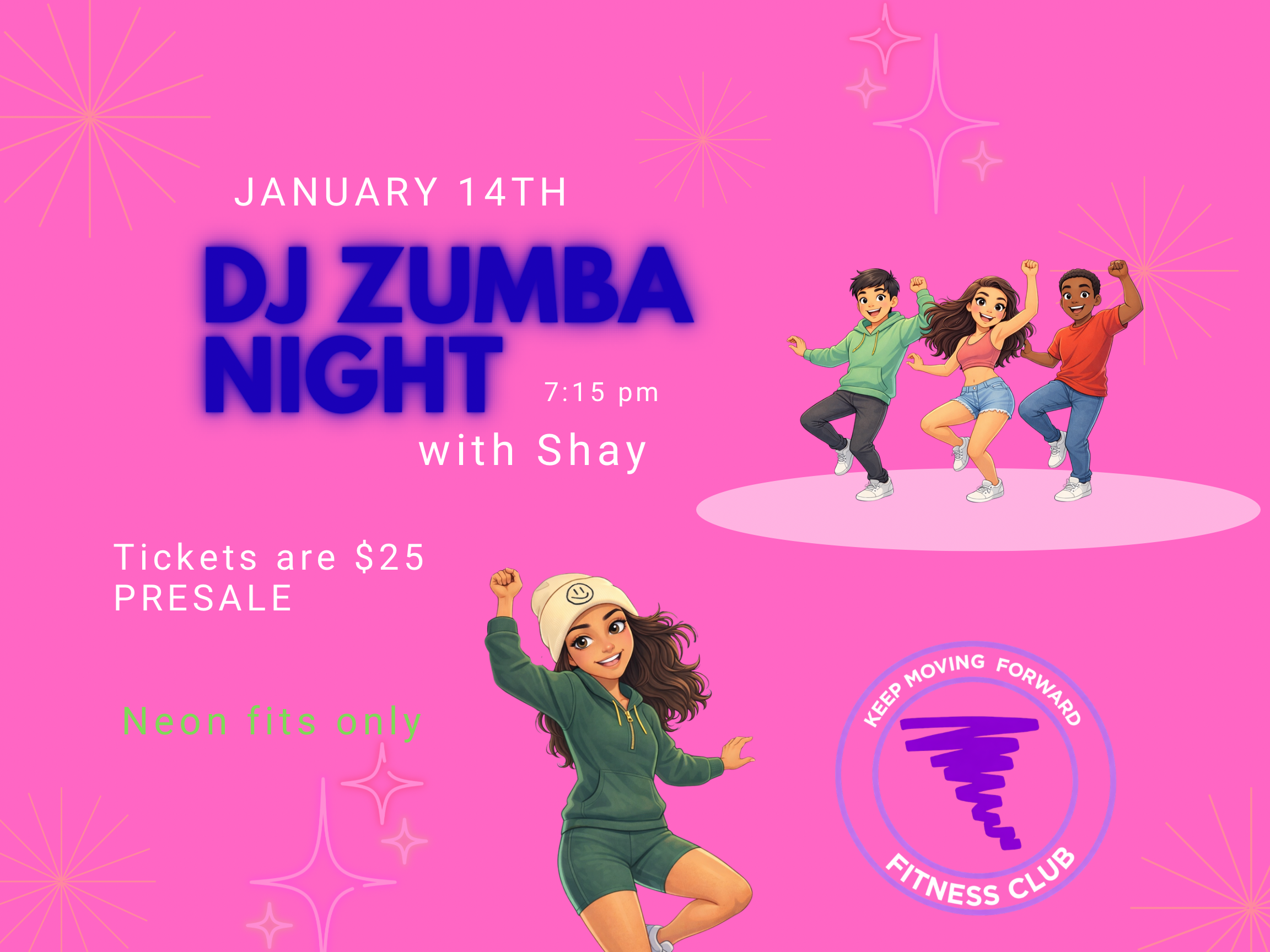 Purple and White Illustrative Zumba Class Poster Landscape.PNG