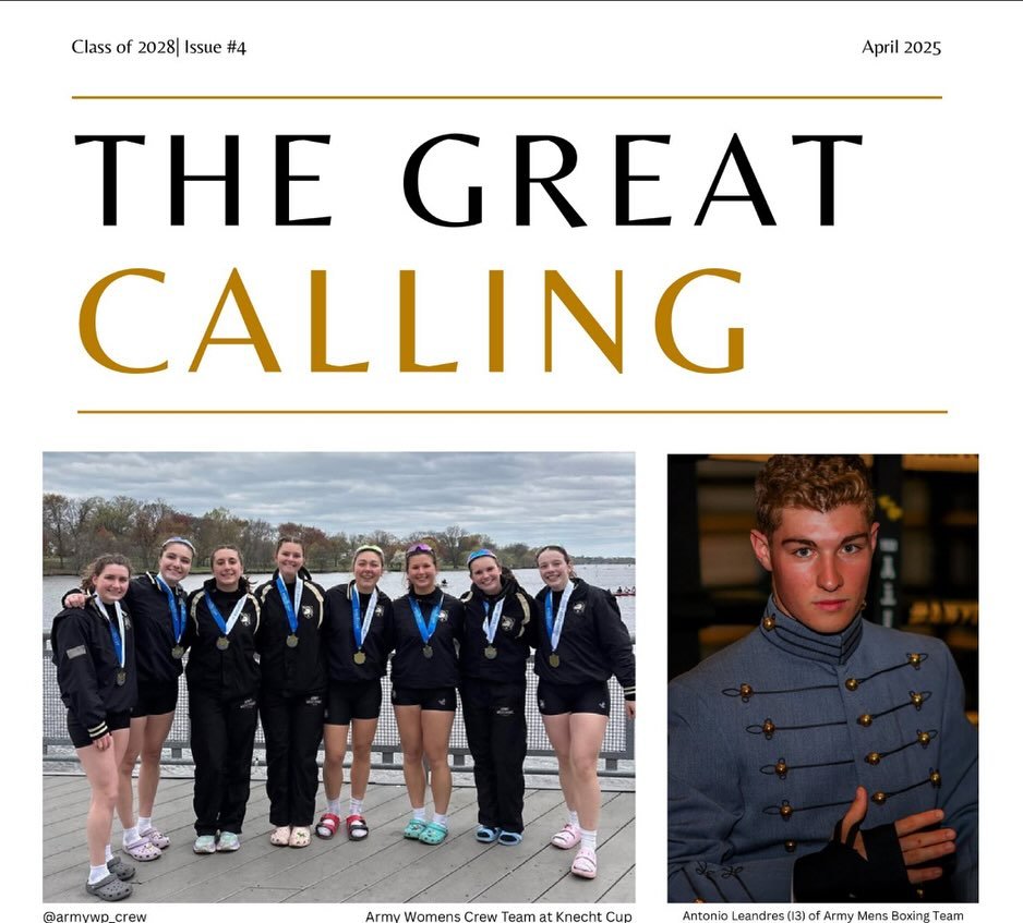 Here&rsquo;s a sneak peak of the April edition of The Great Calling newsletter! Check out the full version on https://www.usma2028.com.