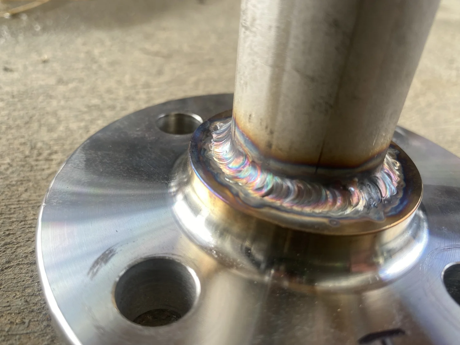 Completed custom welding project