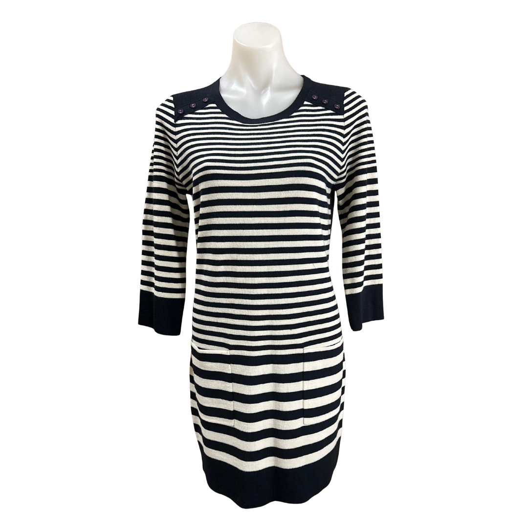 Paul Costelloe - Striped Knit Dress - Size L