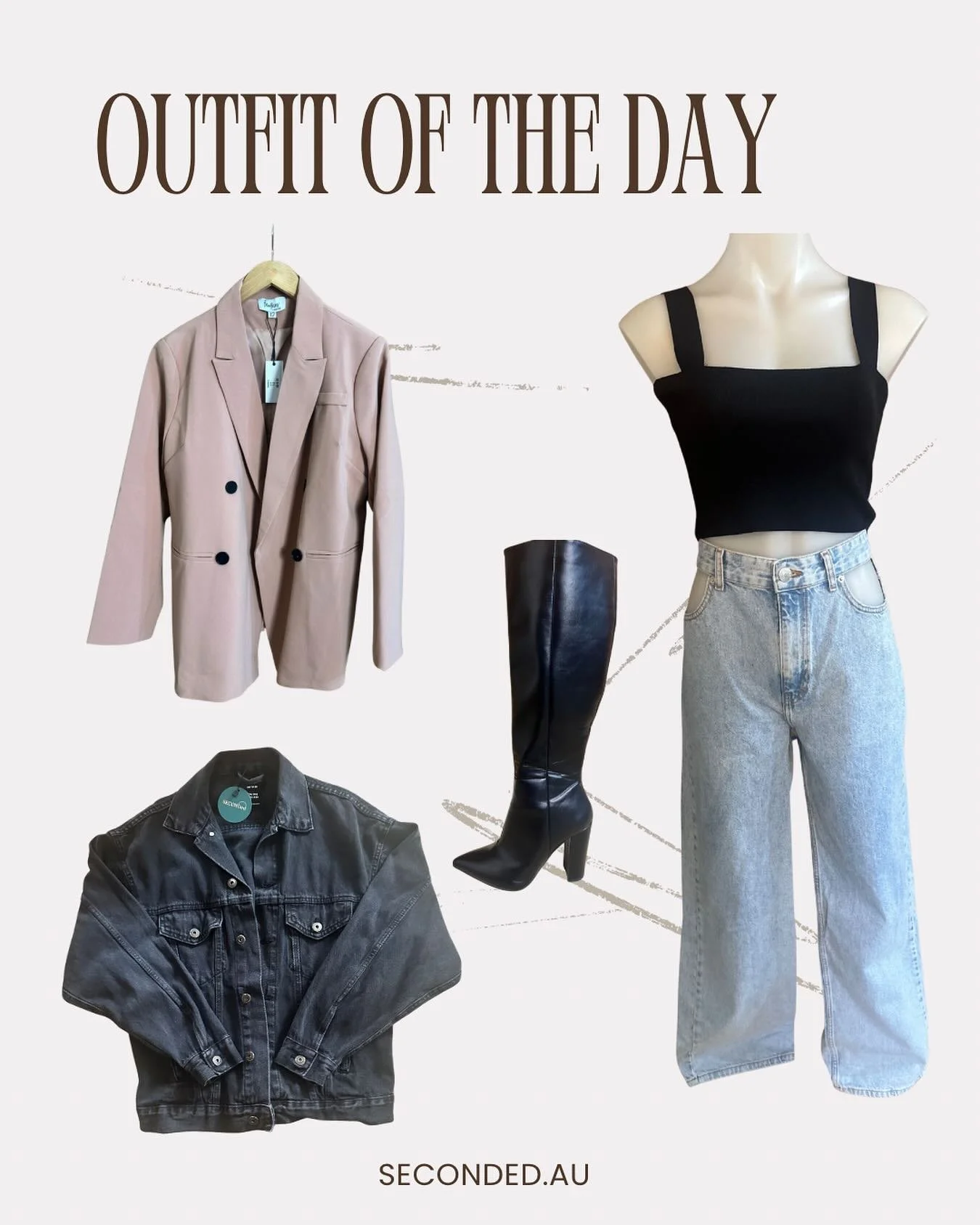 Perfect for daytime to nighttime

Whole outfit under $140 💅 in this economy?! &bull;All items available online&bull;