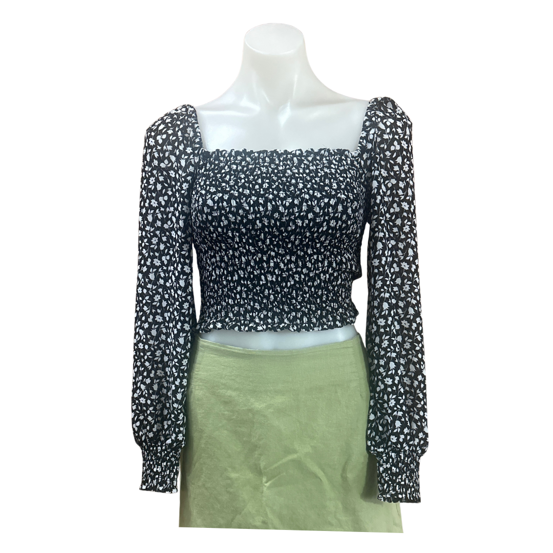 Sportsgirl - Floral Crop - Size 6