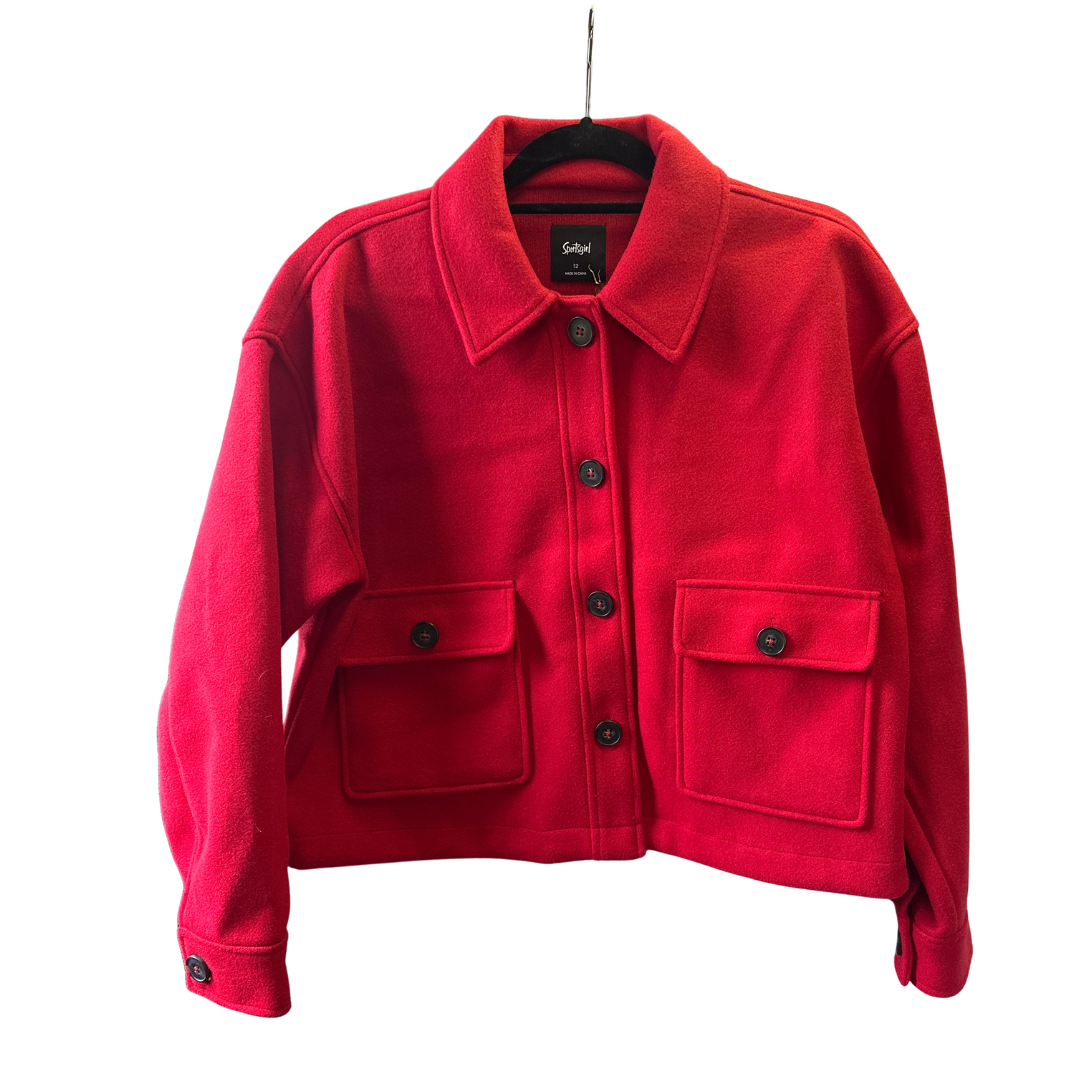 Sportsgirl - Red Coat - Size 12