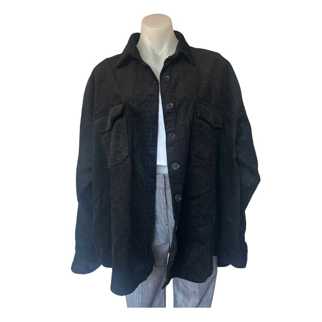 Dazie - Oversized Cord Jacket - Size 18