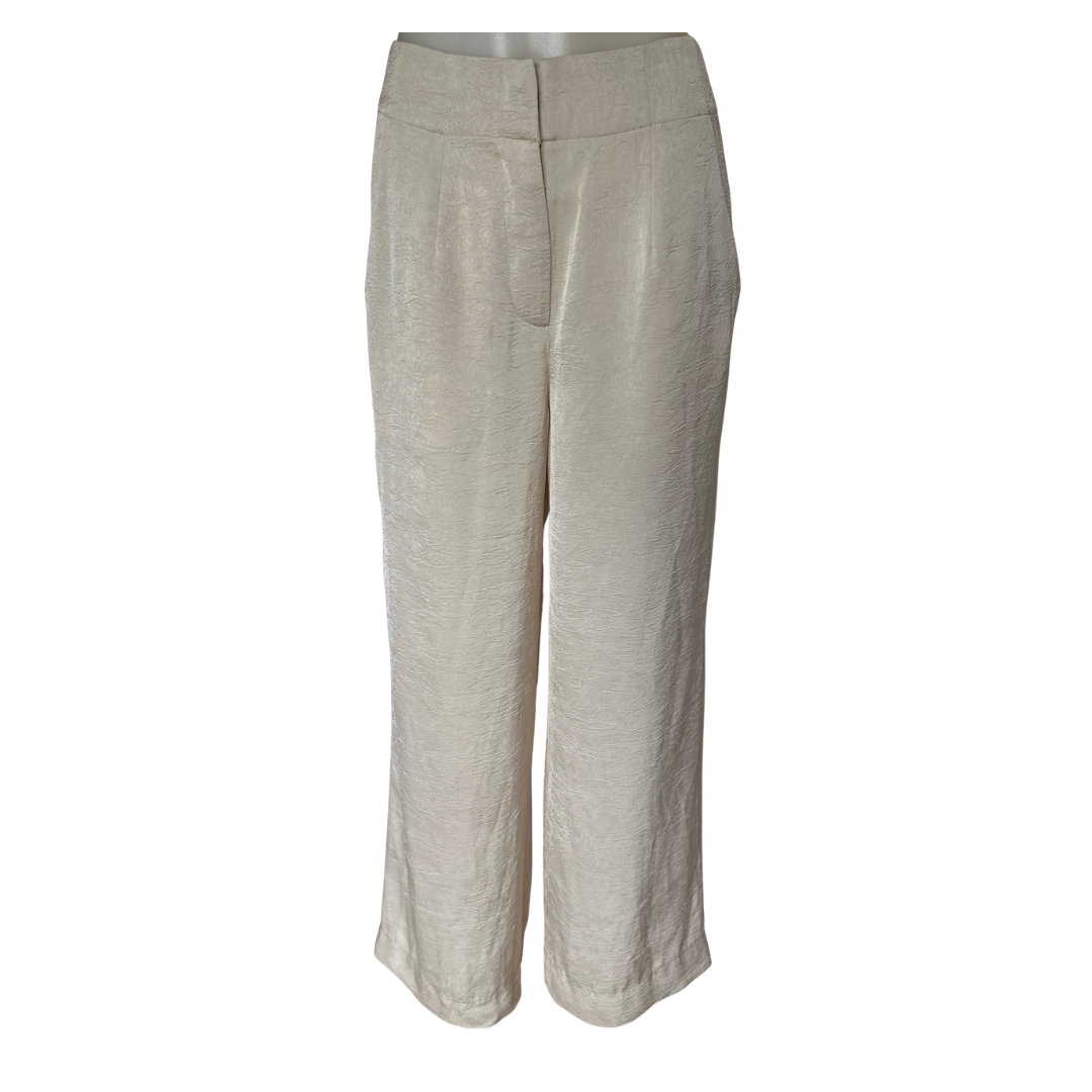 Brave and True - Crinkle Satin Pants - Size S (10)
