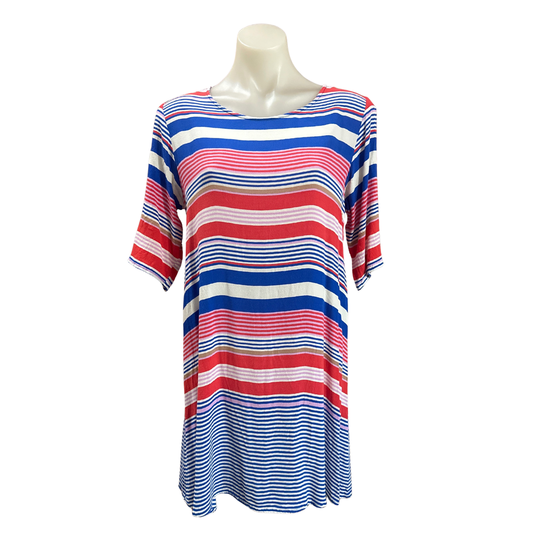 Mister Zimi – Stripe Midi Dress – Size 12