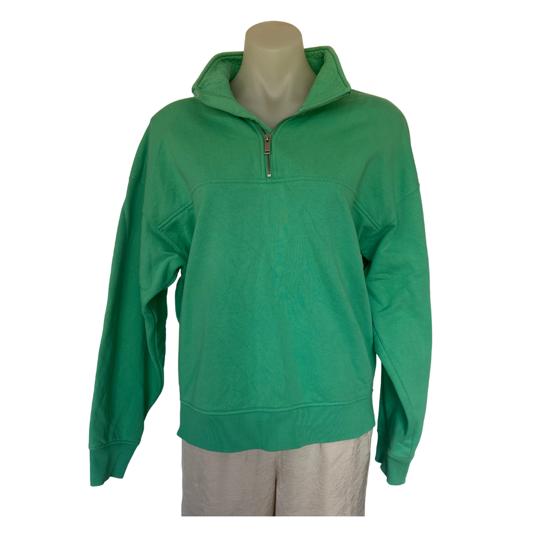 Country Road - Green Logo neck Jumper - Size M (10)