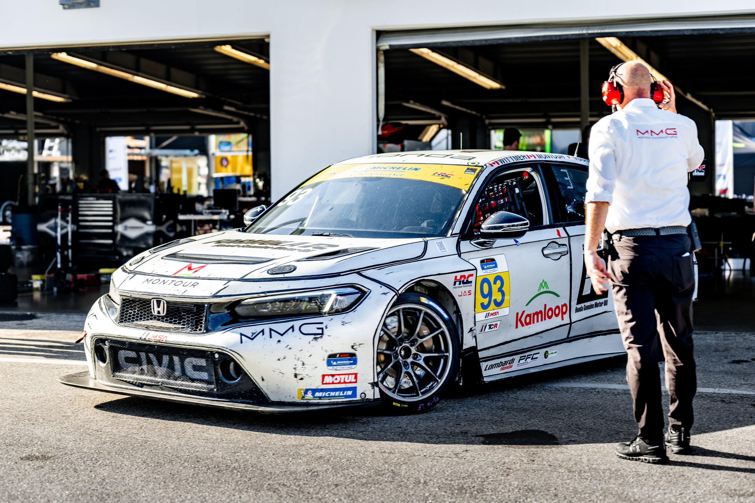 IMSA Garage Honda at Sunset
