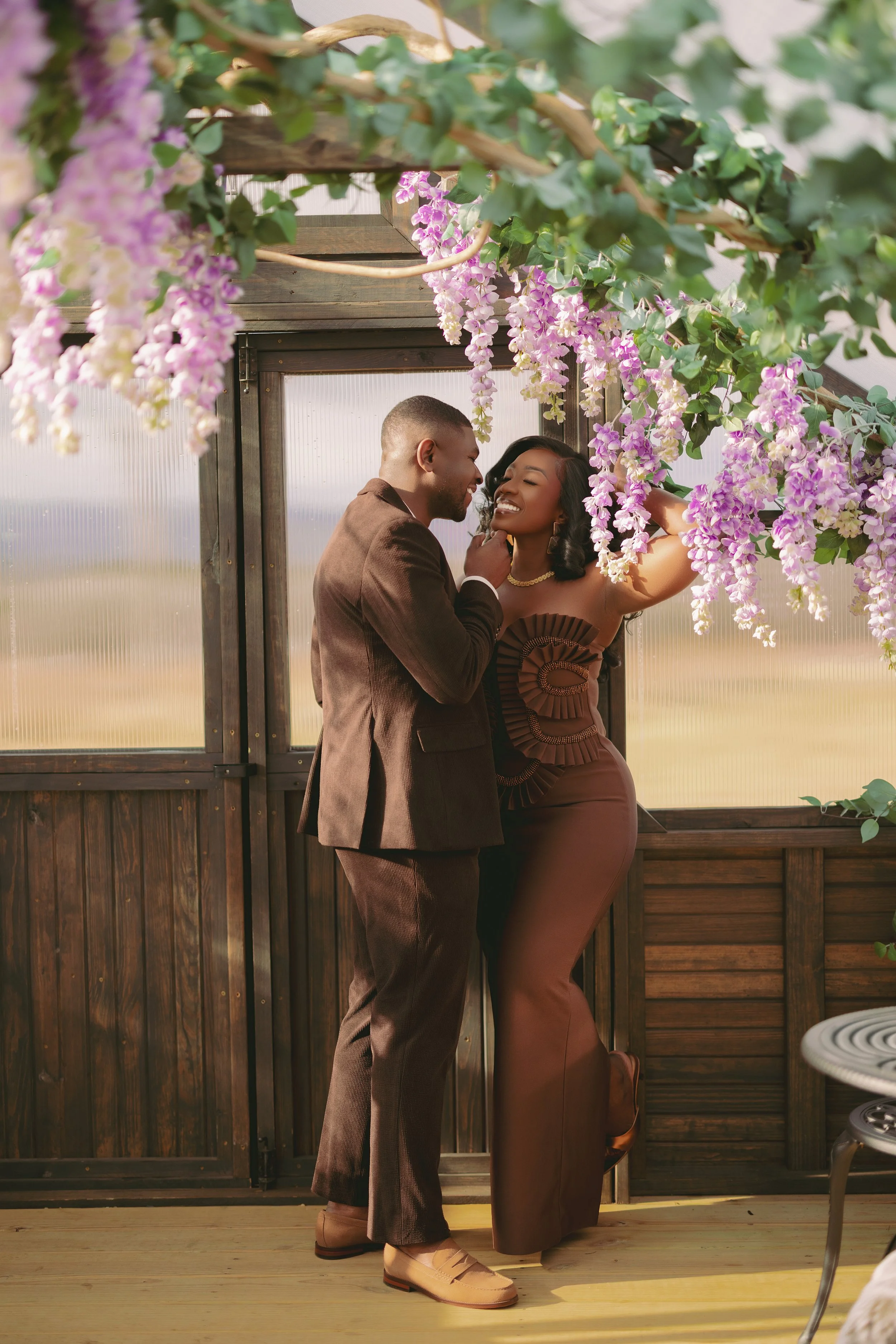 Editorial-style wedding photography of bride and groom in Washington DC 