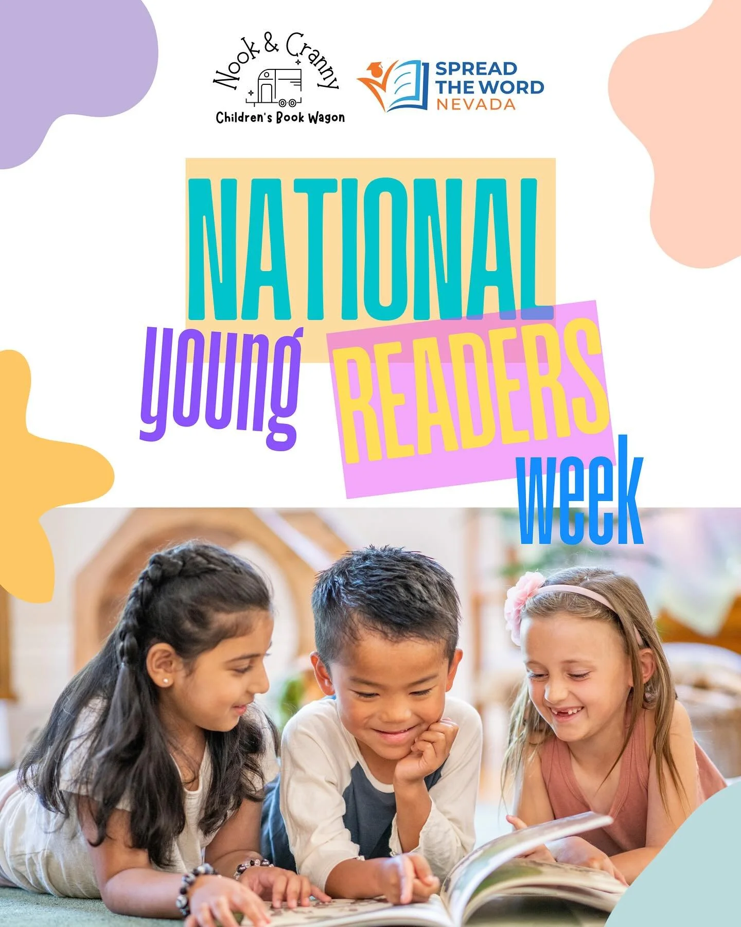 🎉TODAY IS THE DAY! We are celebrating Young Readers Week 2025 (Nov. 10-14) with an online giving campaign to raise $1000 to @spreadthewordnvnorthern!

Did you know that according to the Literacy Project Foundation, 61% of children in the US have no 