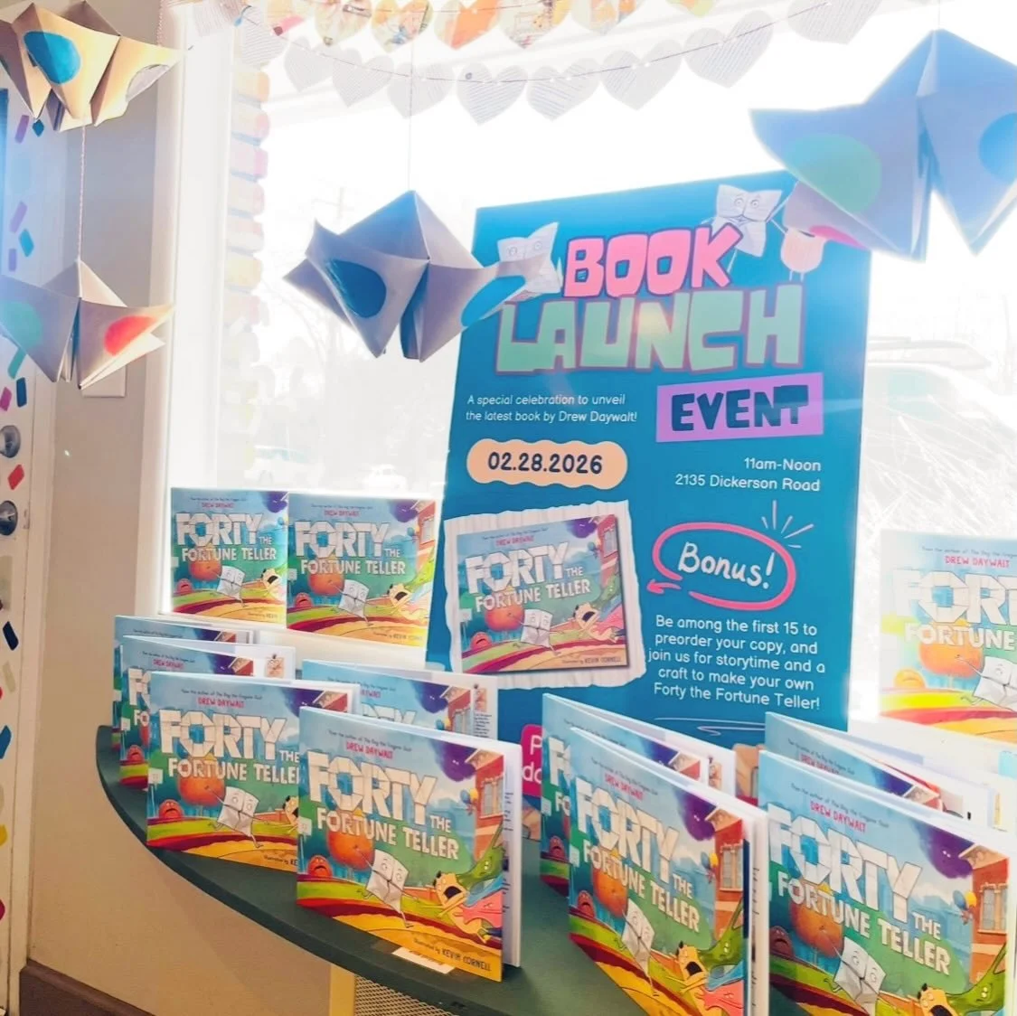 🎉Come get your copy TODAY! We are open 11a-3p! 📚💖 The book is $19 (that includes tax!) and it&rsquo;s the perfect &ldquo;just because&rdquo; book for the weekend! 

📍2135 Dickerson Road 

P.S. If you preordered your copy for tomorrow&rsquo;s read