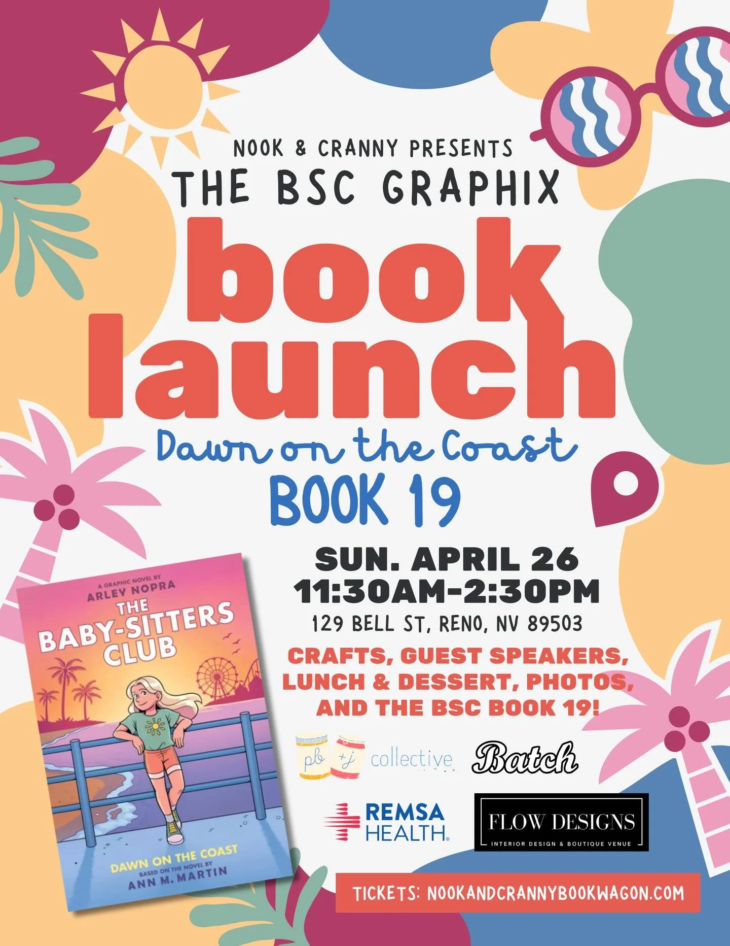 📣 TICKETS ARE LIVE and linked in our bio! Space is limited, so get yours before they&rsquo;re gone! 🎉📚💖

Celebrate the release of Dawn on the Coast with a fun-filled launch party for fans of the The Baby-Sitters Club Graphix! ☀️🌴💕

Each ticket 