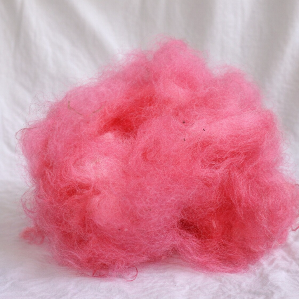 Shetland Wool, Light Red, sold by the ounce