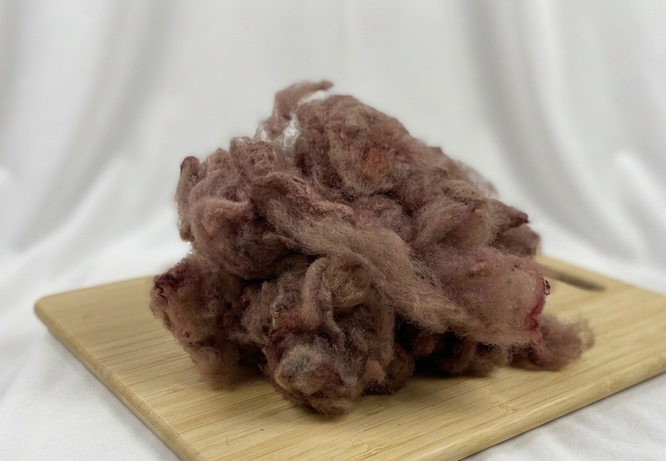 Merino/Cotswold Cross Wool, Cocoa Brown, sold by the ounce