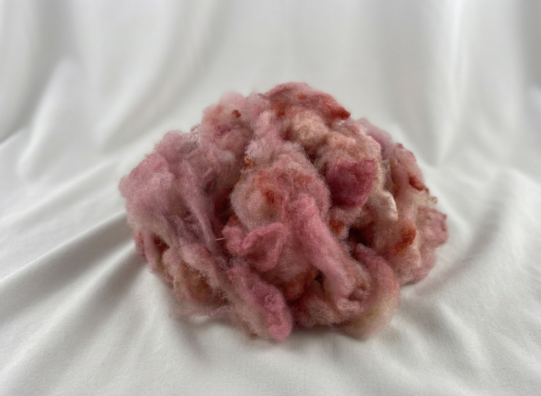 Merino/Cotswold Cross Wool, Dusty Rose, sold by the ounce