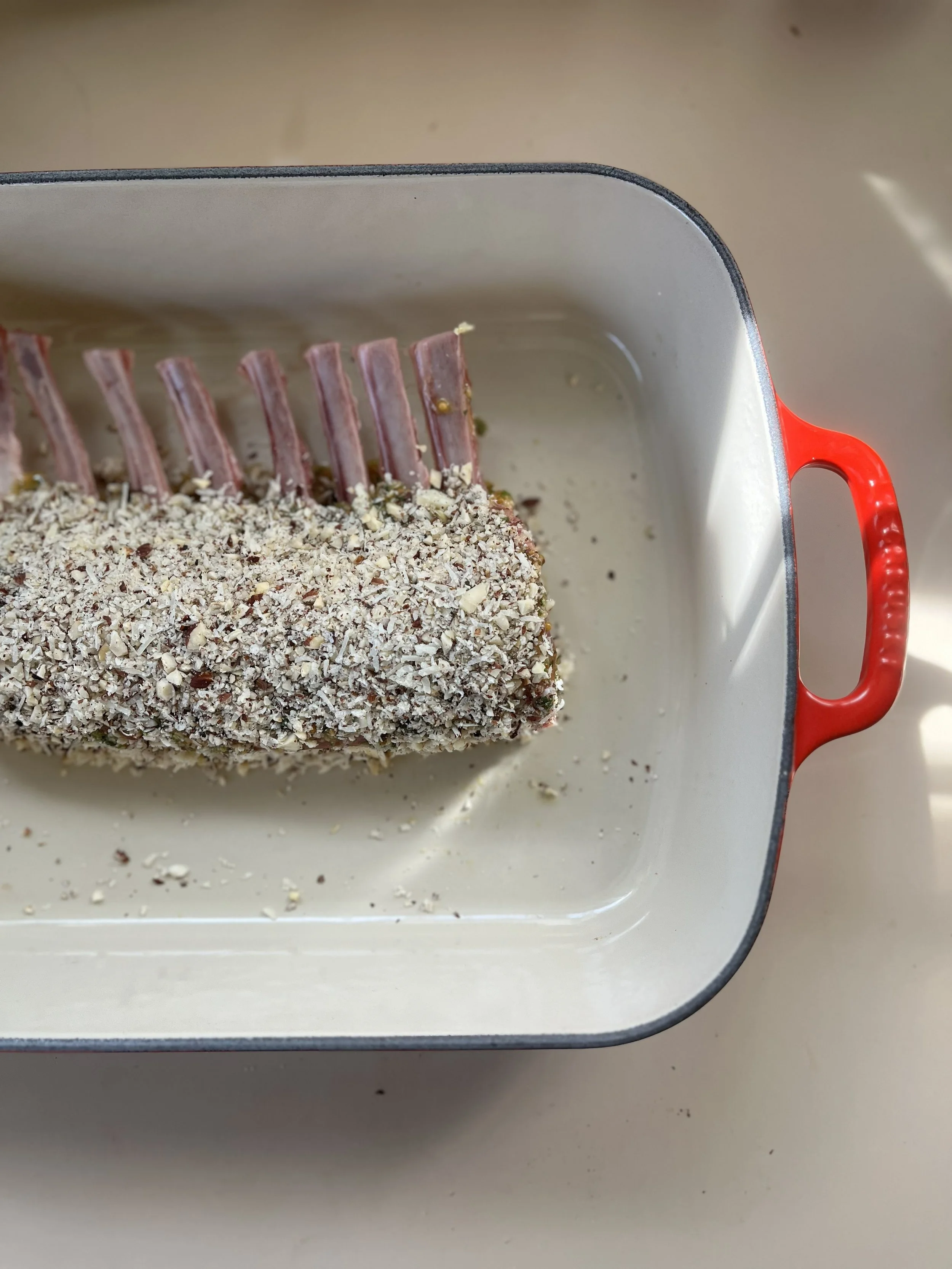 Hazelnut Crusted Rack of Lamb