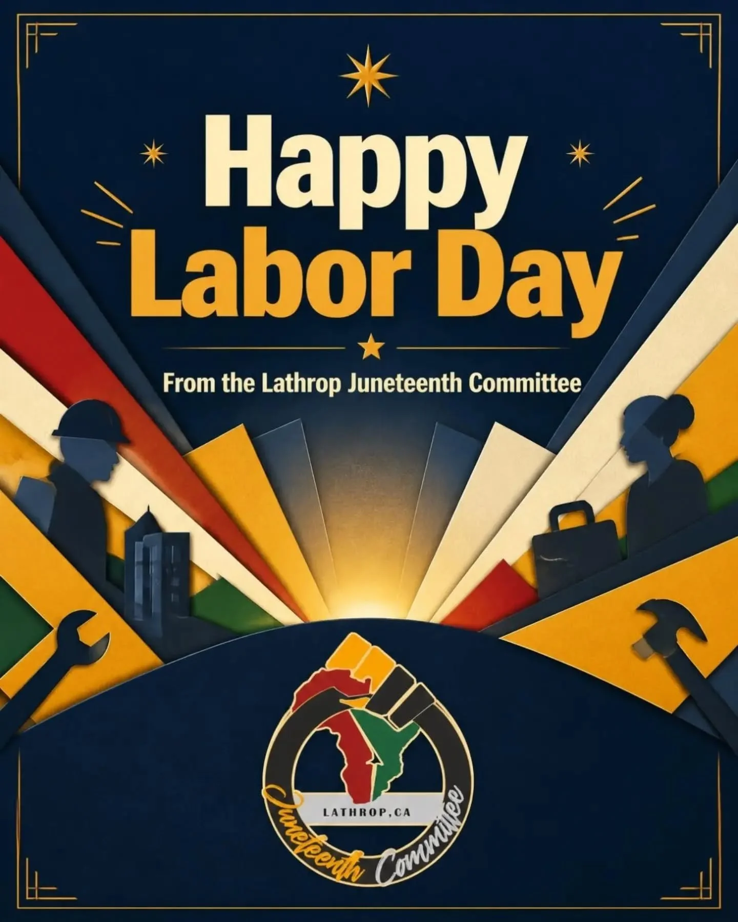 Rest today. Empower tomorrow. Wishing a restful Labor Day to everyone working tirelessly to build a better community.

#lathropjuneteenth #lathropca #laborday #community #fyp
