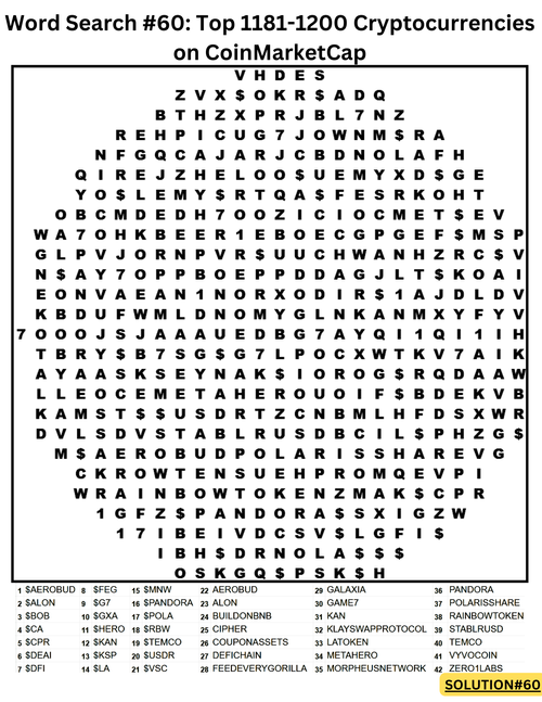 Click to play Word Search Game 60
