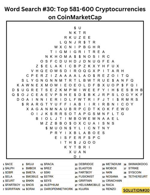 Click to play Word Search Game 30
