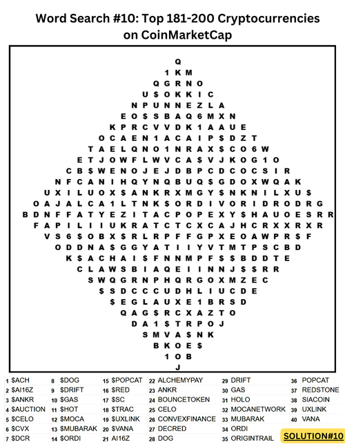 Click to play Word Search Game 10